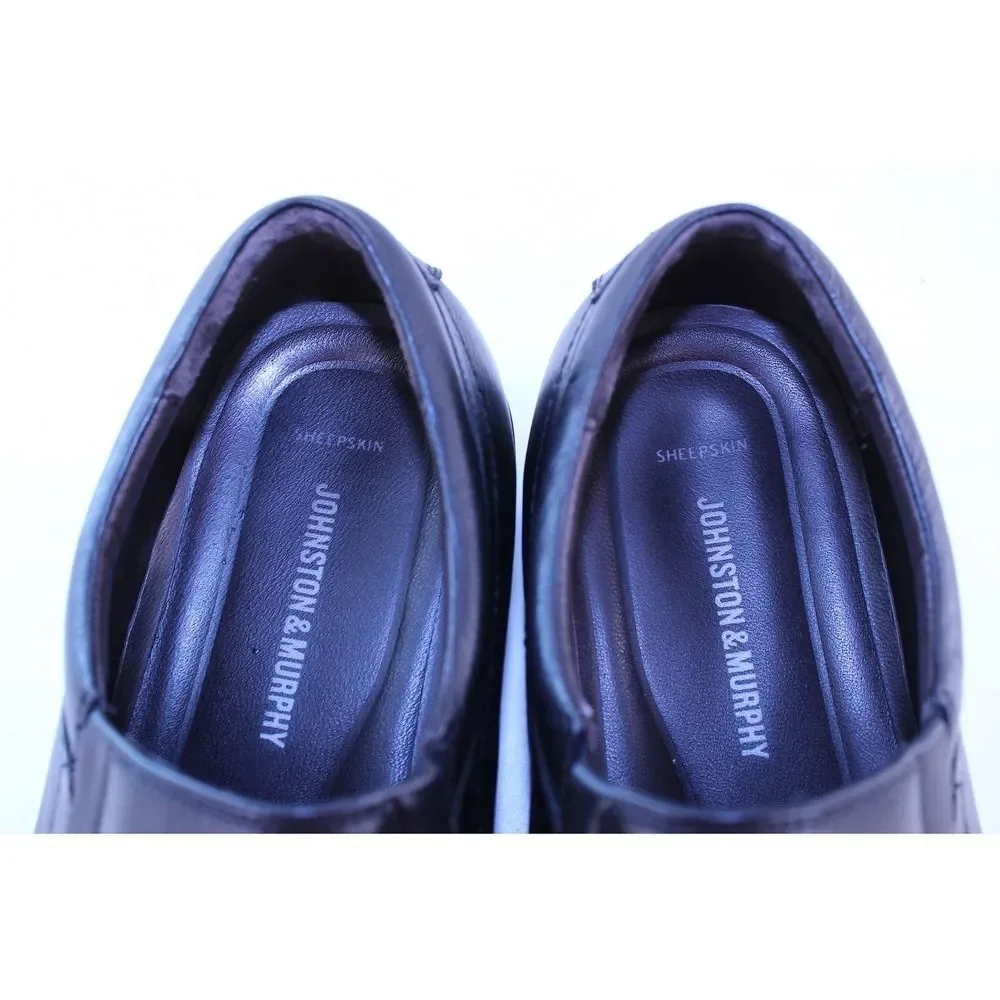 Johnston & Murphy Cullis Black Leather Loafers 12M